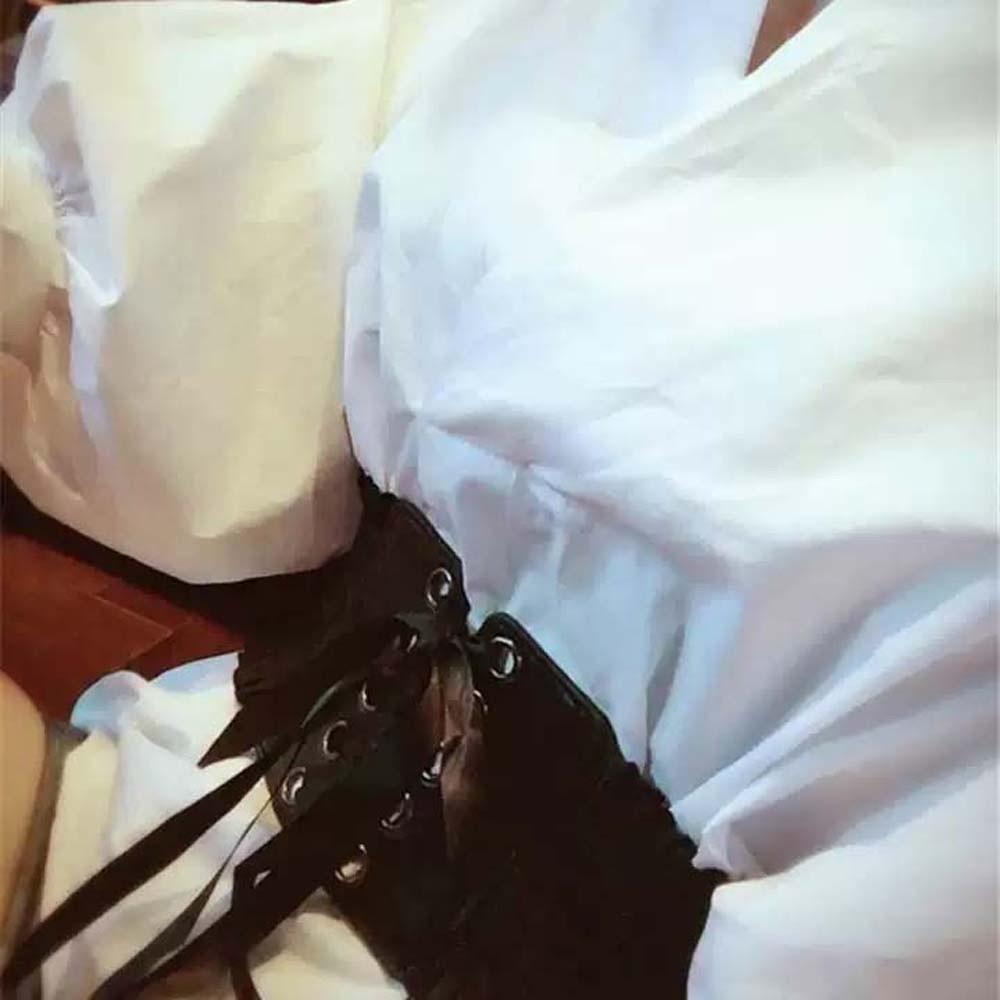 Strap Rope Elastic Pleated Cummerbunds Adjustable Elastic High Wide Belt Party