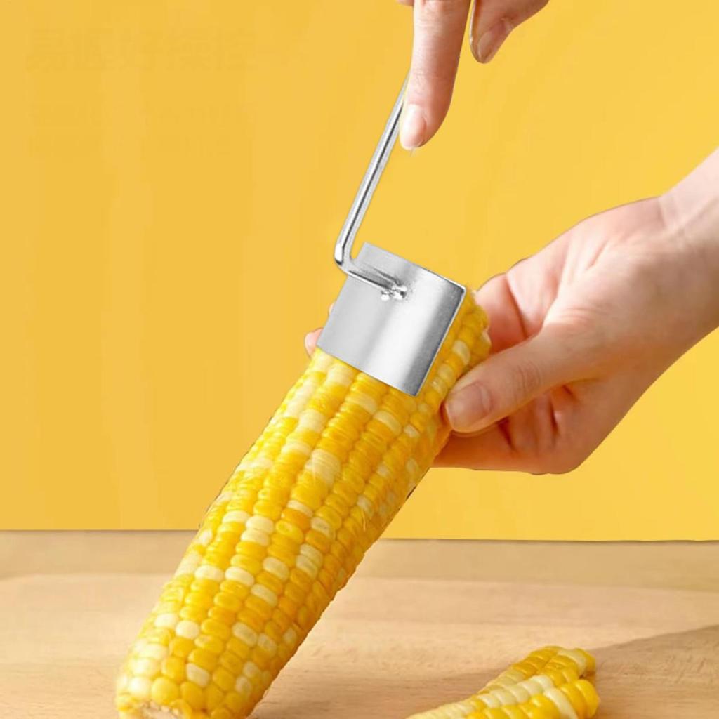 Corn Cob Stripper Stainless Steel Ergonomic Remover 2pieces Corn On The Cob Peeler For Kitchen Vegetable Sweet Salad Home Prep