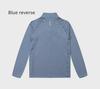Men's Quick-Dry Breathable Long-Sleeve Fitness Shirt with Zipper Collar