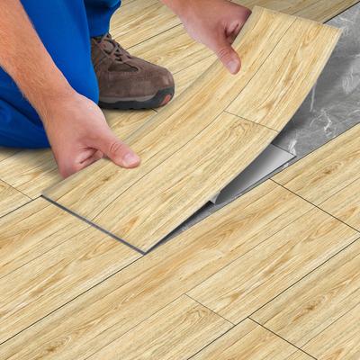 2Pcs 40X15cm PVC Wood Grain Wall Self-Adhesive Sticker Waterproof Living Room Bedroom Wall Decoration Floor Stickers