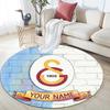 Custom Name Galatasaray2 Round Area Rug,Carpet Rug for Living Room Bedroom Sofa Playroom Decor,Non-slip Floor Mat