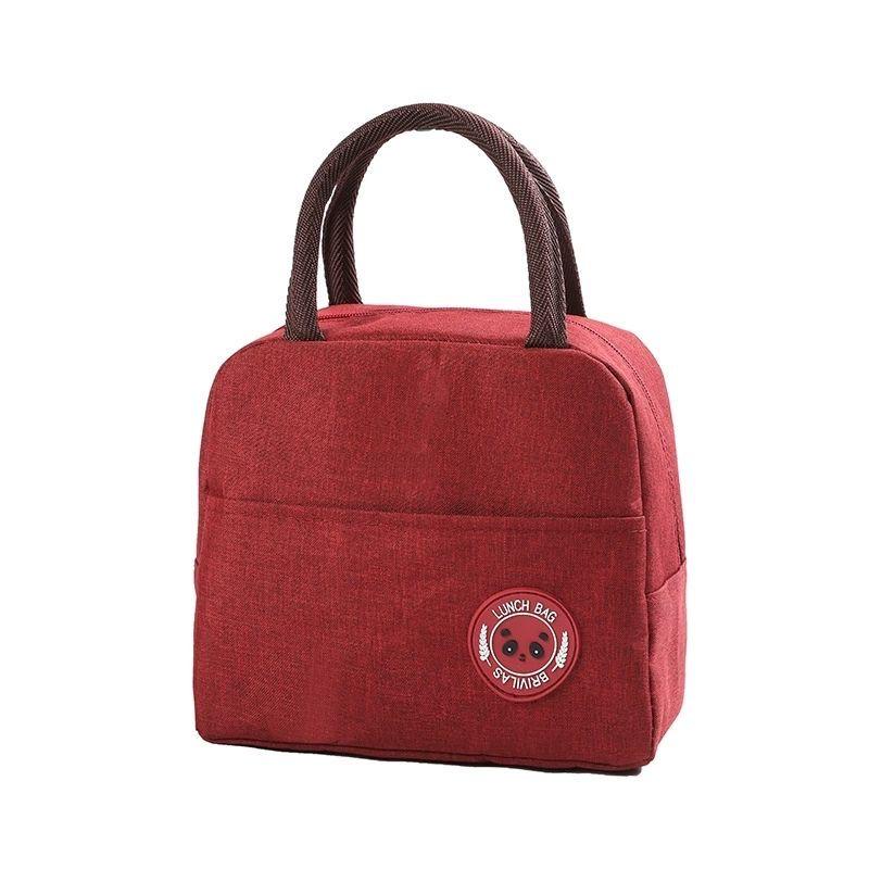 Cationic Tote Lunch Bag with Thickened Foil Insulation for Office or School Meals