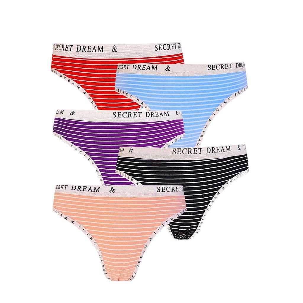 5li Kadın Pamuklu Secret Bikini Külot İç Çamaşırı Kaliteli Diana