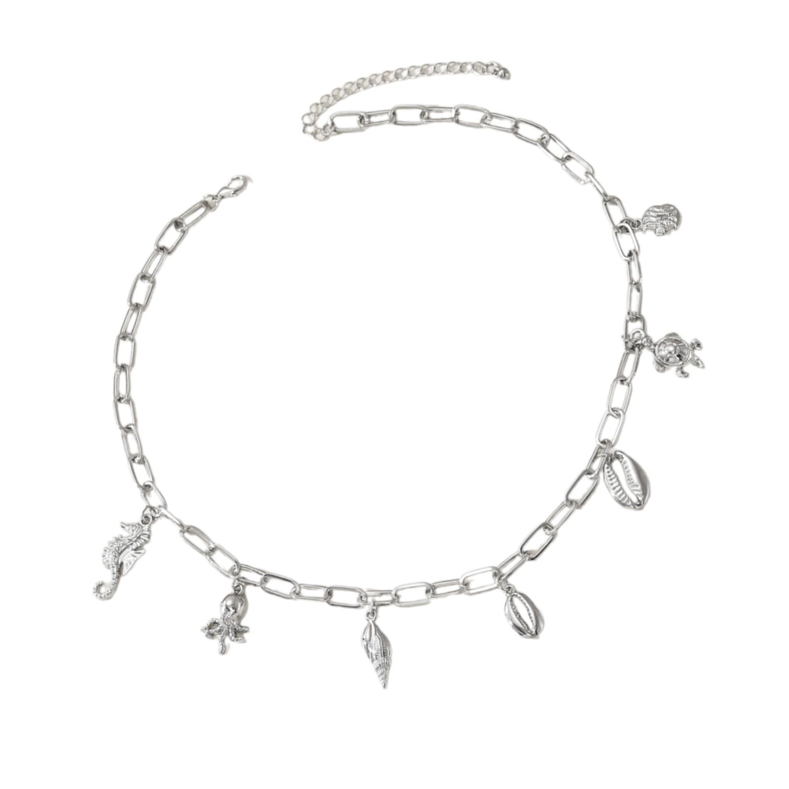 

Bohemian Pearl Shell Pendant Necklace Adjustable Beach Jewelry Fashion Layered Chain For Women Vacation Layering Piece 5