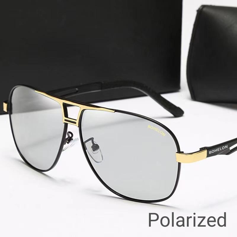 Men Day and Night Vision Sunglasseses Outdoor Activity Color-shifting Sunglasseses UV400 Light-sensitive Photochromic Eyewear Driving Use Glasses