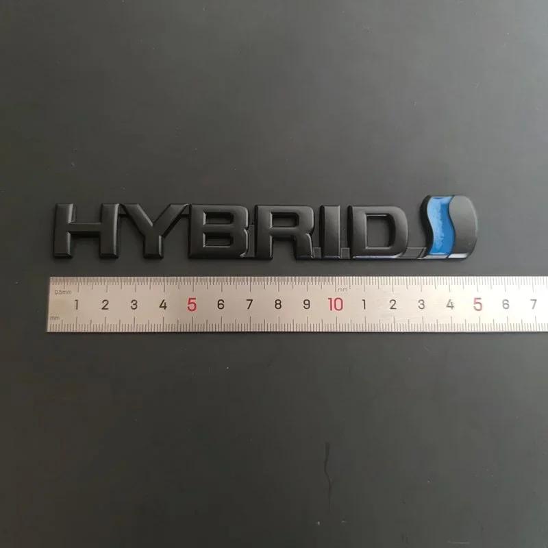 3D Metal Hybrid Logo Side Fender Rear Trunk Emblem Badge Car Sticker Decals For Toyota Prius Camry Crown Auris Rav4s TRD