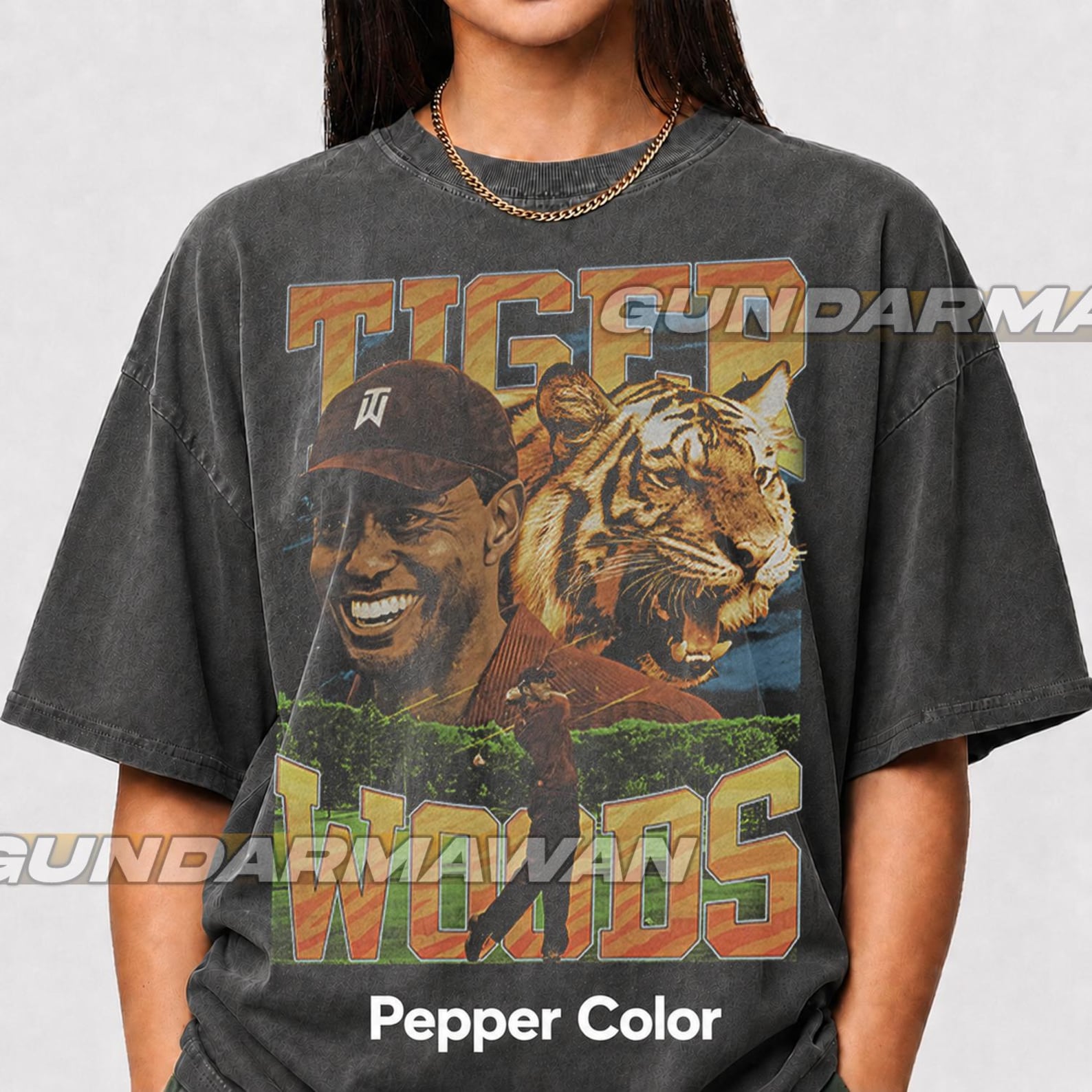 Tiger Woods Vintage T-Shirt, Tiger Woods Homage Shirt, Tiger Woods Bootleg Tee, Tiger Woods 90s Champion, Tiger Woods Fan, Tiger Woods FD 4XL