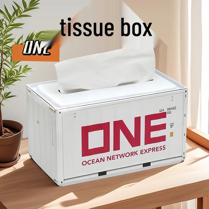 Trendy Multifunctional Tinplate Tissue Box: Creative Industrial Style Home Storage Box Ornament