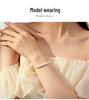 Natural Freshwater Pearl & Sterling Silver Women's Bracelet - Trendy S925 Design