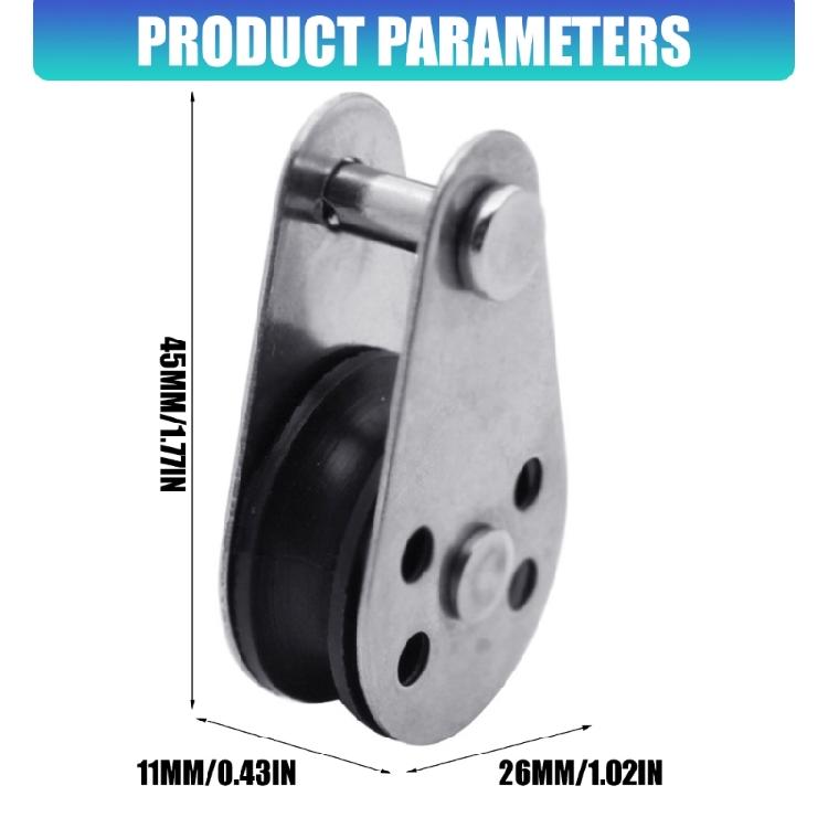 Industrial Grades Nonrust Steel Nylon Pulley Camping Gear Pulley For Sailboats Flagpole And Outdoor Equipment