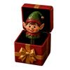 Humorous Holiday Stocking Stuffer Christmas Magic Pop-Up Gift Box, Cute Reindeer Santa Claus Gingerbread Prank Table Decor Reusable Spring-Loaded