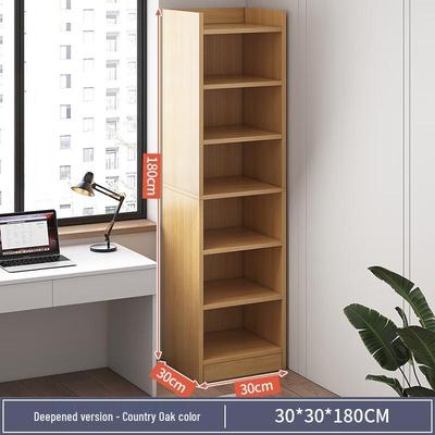 Lilang Slim 6-Tier Floor Bookshelf