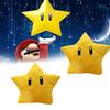 Super Mario Yellow Star Plush Toy 30cm Short Furry Figure