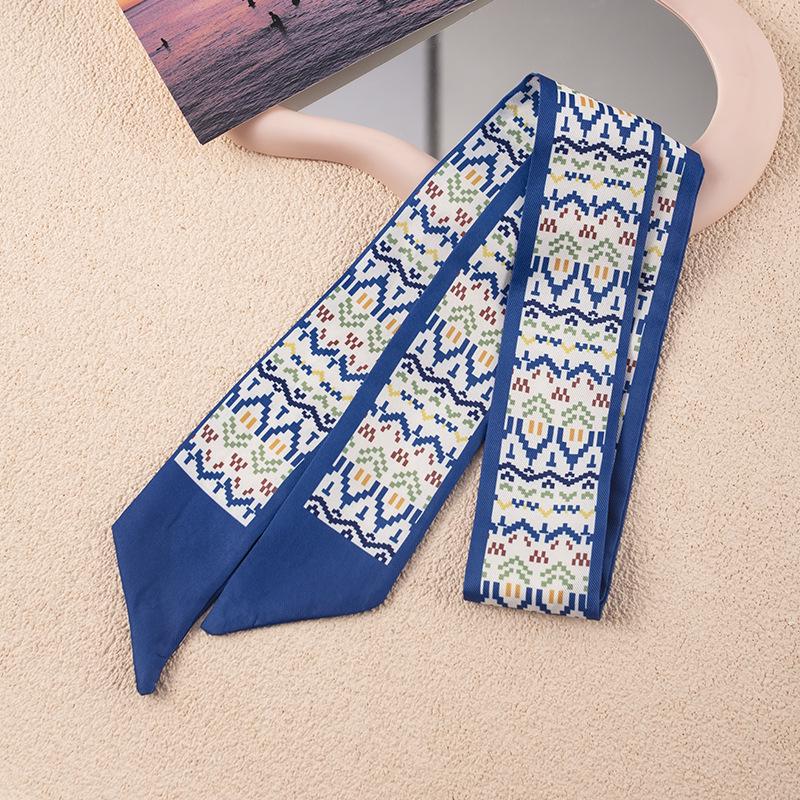 Korean Style Multifunctional Scarf: Long Ribbon Belt, Decorative Tie, Bag Accessory, Streamer, Customizable Headband for Women.