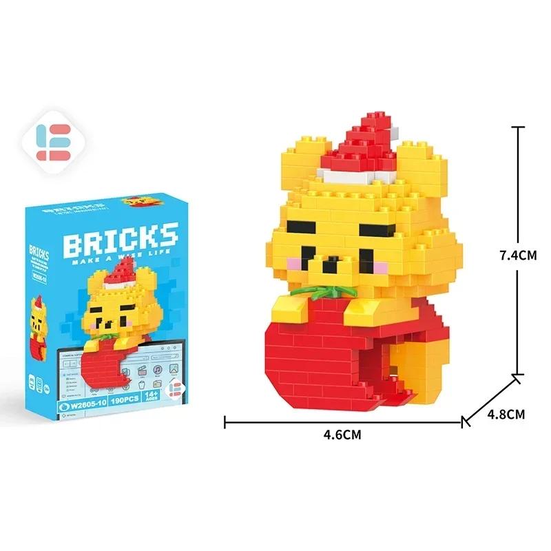 Christmas Donut Series Building Blocks for Children's PuzzleSanta Claus Christmas Tree Damo Egg Puzzle Toys Christmas Gifts