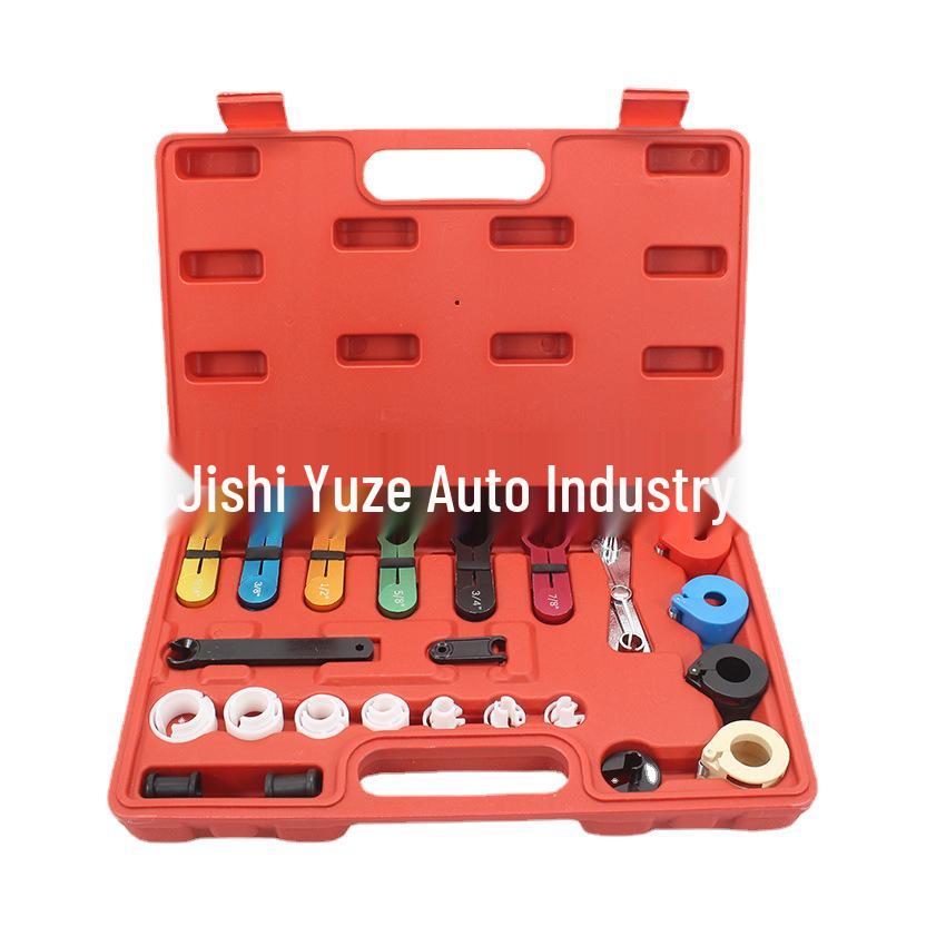 22-Piece Air Conditioning & Fuel Pipe Quick Connector & Disassembler Set for Car AC Repair