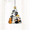 AEE2-Cat Sun Catcher Acrylic Stacking Kitten Ornaments Colorful Decoration Christmas Car Home Decorations