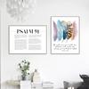 Bible Verse Psalm 91:4 Poster Canvas Art Prints , Birds Feathers Scripture Christian Quotes Canvas Painting Wall Art Home Decor