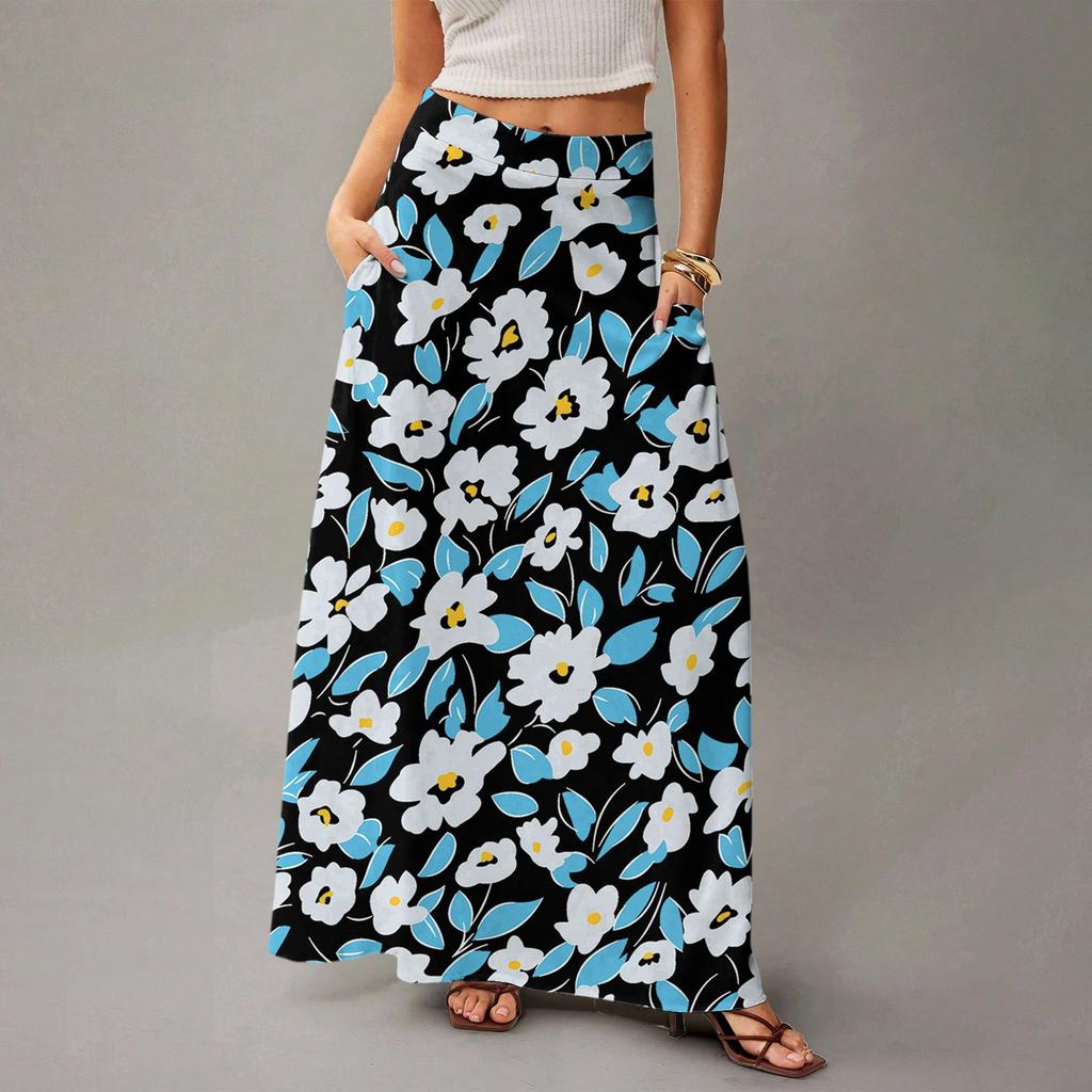 Women's Flowy Maxi Dress Regular Casual Summer Bohemian Skirt