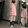 Pantaloncini Cargo Retro Neri alla Moda - Bermuda Estivi Leggeri dalla Vestibilità Ampia