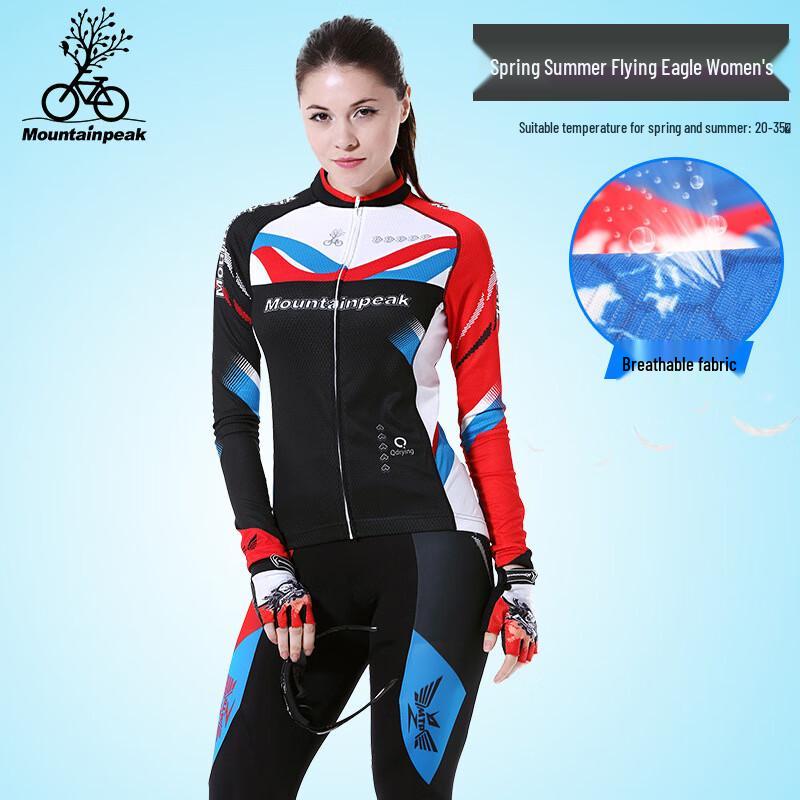 Женский длиннорукавный велосипедный костюм MTP M