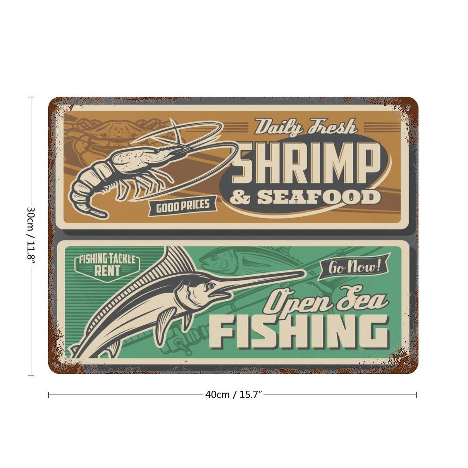 

1-Pack retro wall plaque metal, 20×30cm and 30×40cm, shabby rust decor for dining room, lobby or office 30*40CM