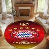 FC Bayern Tisk Kulatý koberec, Omyvatelný podlahový koberec, Do předsíně, Koleje, Prádelna, Kancelář, Pracovna, Domácí dekorace, Dárek k narozeninám, Dárek k Vánocům
