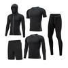 Men's Quick-Dry Basketball Compression Sportswear Set - 3 or 4 Pieces for Autumn/Winter Running
