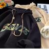 Pánská oversized mikina s kapucí Zimní s fleecovou podšívkou Volný střih Ležérní Potisk Streetwear Nadměrná velikost