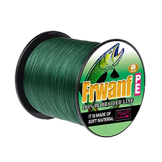 Frwanf PE Fishing Line High Abrasion Low Elongation (100m, 150m, 200m, 300m, 500m, 1000m) (#1, 1.2, 1.5, 2, 2.5, 3, 3.5, 4, 5, 6, 7, 8, 9, 10)