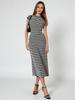 2026 New Arrival European & American Slimming Sleeveless Striped Knit Dress