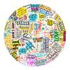 50 Color English Phrase Stickers Car Luggage Refrigerator Mobile Phone Computer Decorative Stickers