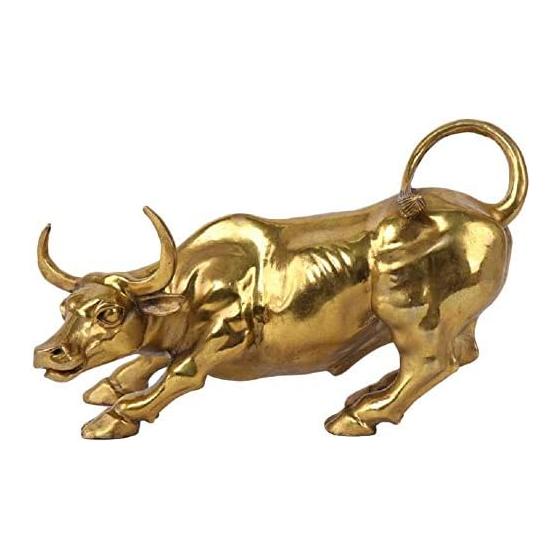 Copper Ox Cow Wall Street Cow Statue New Year Celebration Cow Zodiac Good Luck Ornament Lucky Charms Money Luck Financial Luck Feng Shui Goods