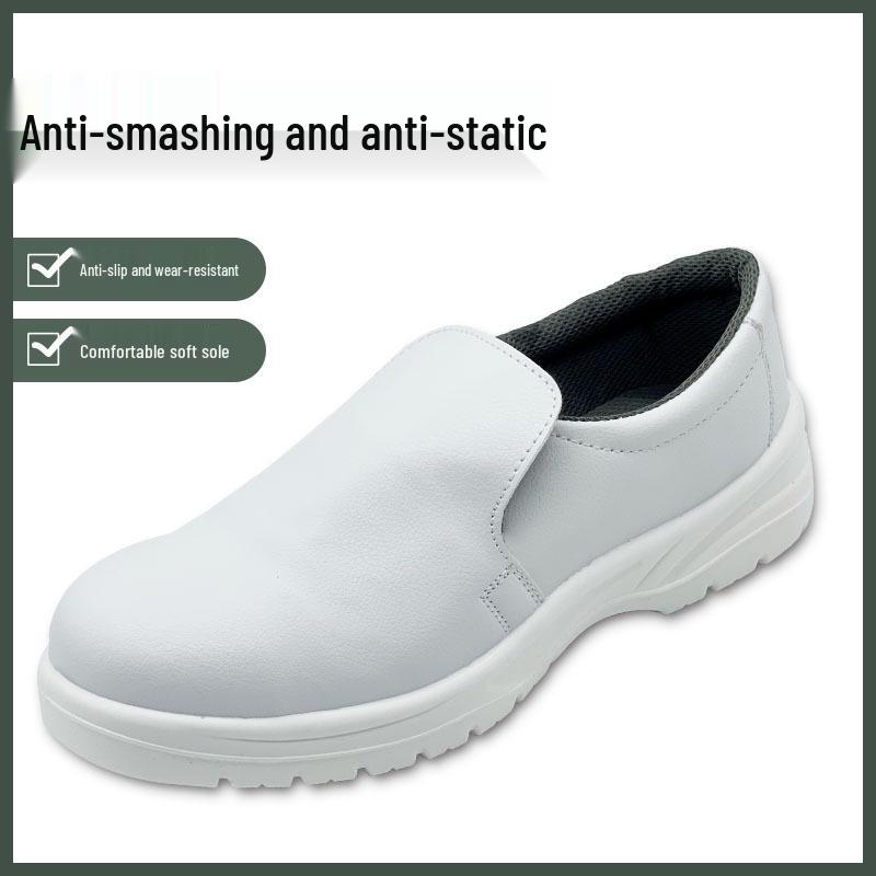 

Белая антистатическая защитная обувь со стальным подноском - Защитная обувь без пыли для мужчин и женщин White Safety Shoes; 39