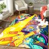 1Pc Golden Dragon'S Flight Rug, Office Carpet Indoor Outdoor Doormat, Non-Slip, Comfortable, Living, Christmas Halloween, Xmas Gift S1211