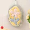 Highly Absorbent Floral Hand Towel Gentle Plush Fabric Hanging Towel Quick Drying For Sensitive Skin Households