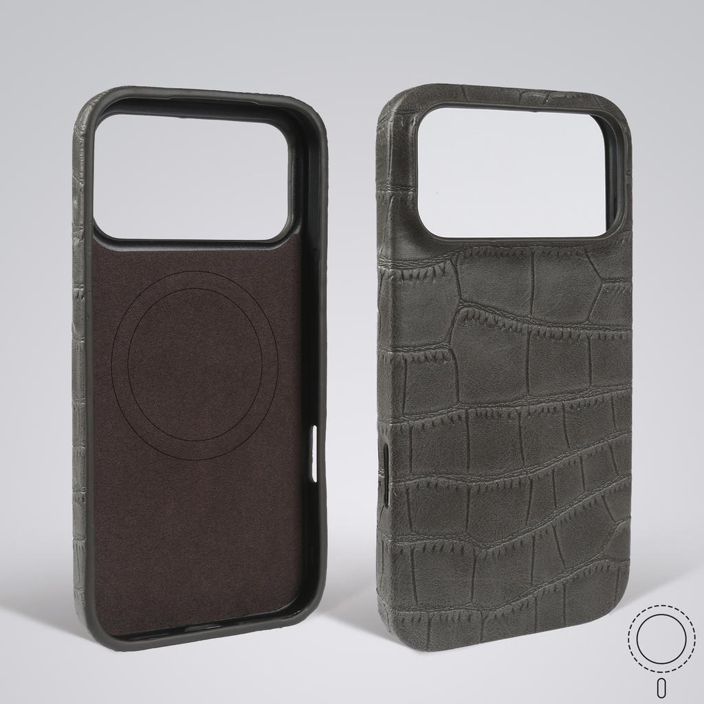 Premium Magnetic Crocodile Pattern Leather Case For iphone 17 Pro Max 16 15 14 13 12 11 For Magsafe Full Wrapped PU Back Cover