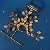 Ear Cuff Cartilage Earring Designed with Floral Green System Style Clip on Wrap for