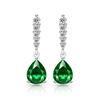 Fashion Classic  925 Sterling Silver Shining Water Drop AAA Zircon Women's Earrings
