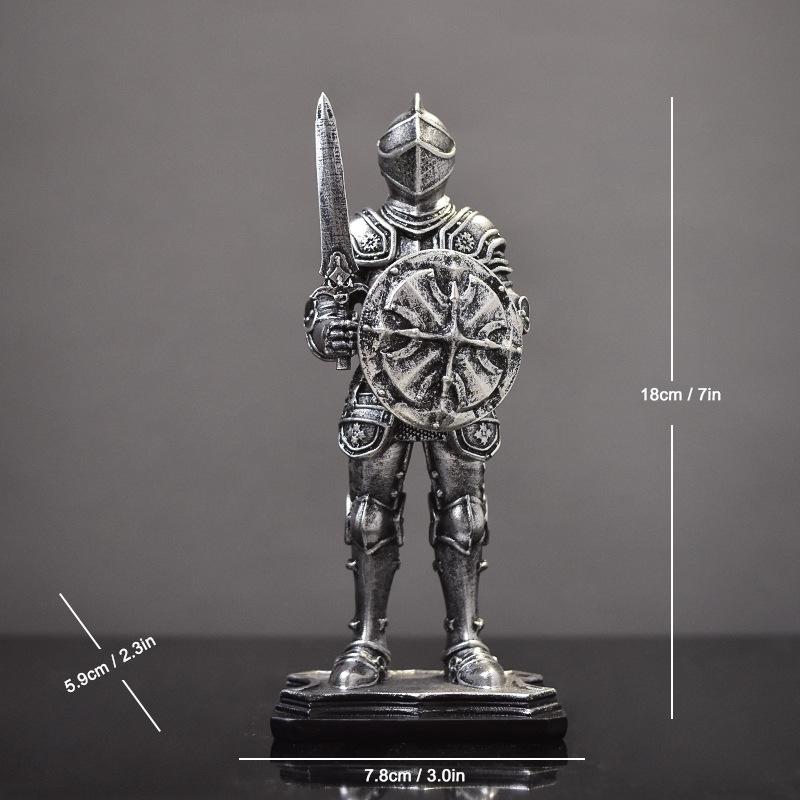 Σκανδιναβός Ιππότης Νίκης Δημιουργικά Ρητινένια Χειροτεχνήματα Γραφείο Μελέτη Premium Διακόσμηση Βίντατζ Κράνος Ιππότης Στολίδι