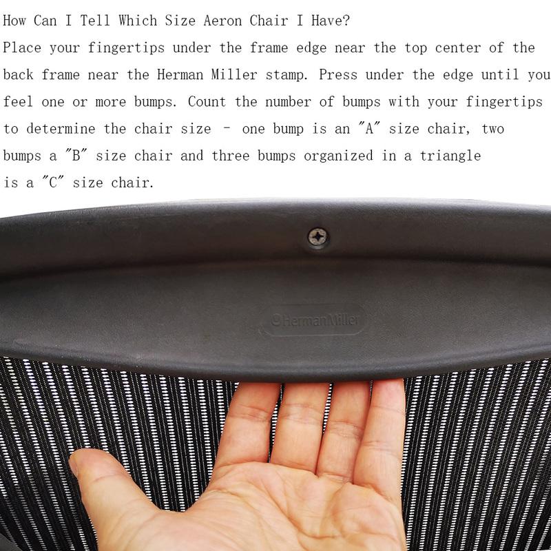 Sitzpolstereinsatz Ersatz Kompatibel für sowohl Herman Miller Classic als auch Remastered Aeron Bürostuhl Schwarz Grau Farbe Größe C