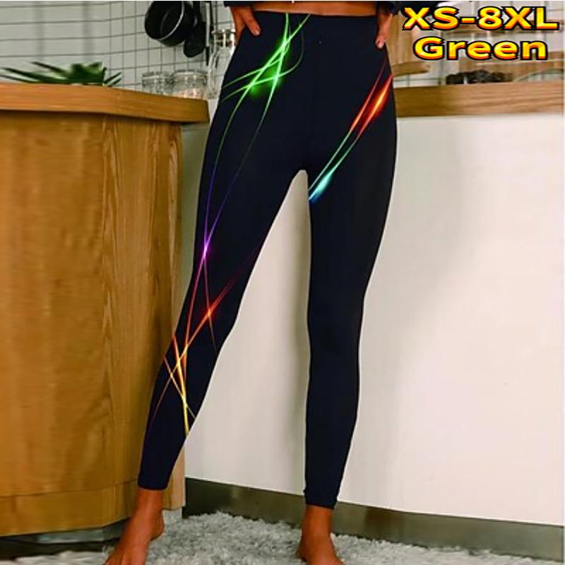 Womens Pink Crystal Peach Blossom Prints Stretch Yoga Leggings Fitness Running Gym Sports Active Pants