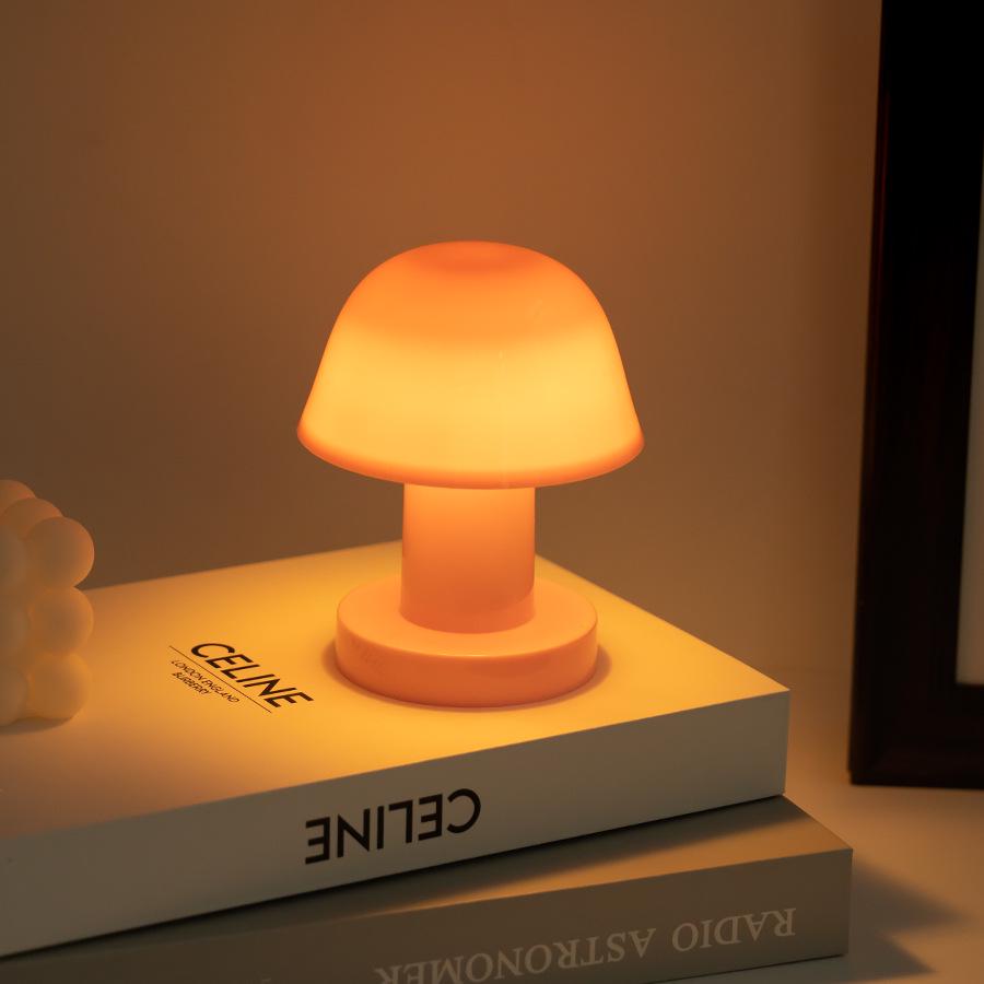 Creative LED Mushroom Night Light - Christmas Decorative Desktop Lamp Ornament