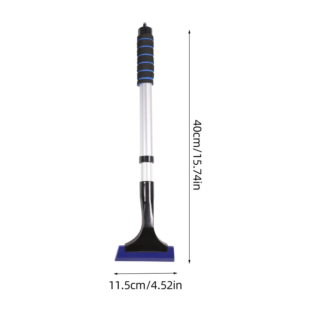 Extra-long Handle Ice Scraper Telescopic Snow Shovel Extra-long Handle Rubber Squeegee Rubber Ice Cleaning Tool For Snow Ice And