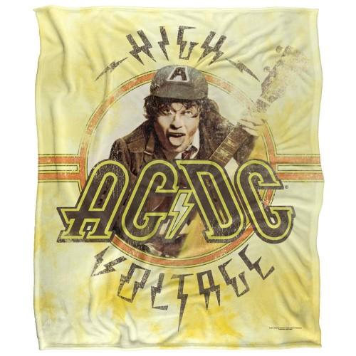 AC/DC High Voltage Silky Tie Dye Supersoft Blanket