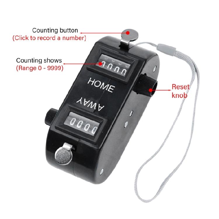Double Function Mechanical Counter with Antislip Grip for Baseball Batting Practices and Golf Swings