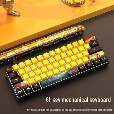 61-Key Mechanical Mini Keyboard for Gaming & Office - Blue, Black, Brown, Red Switches