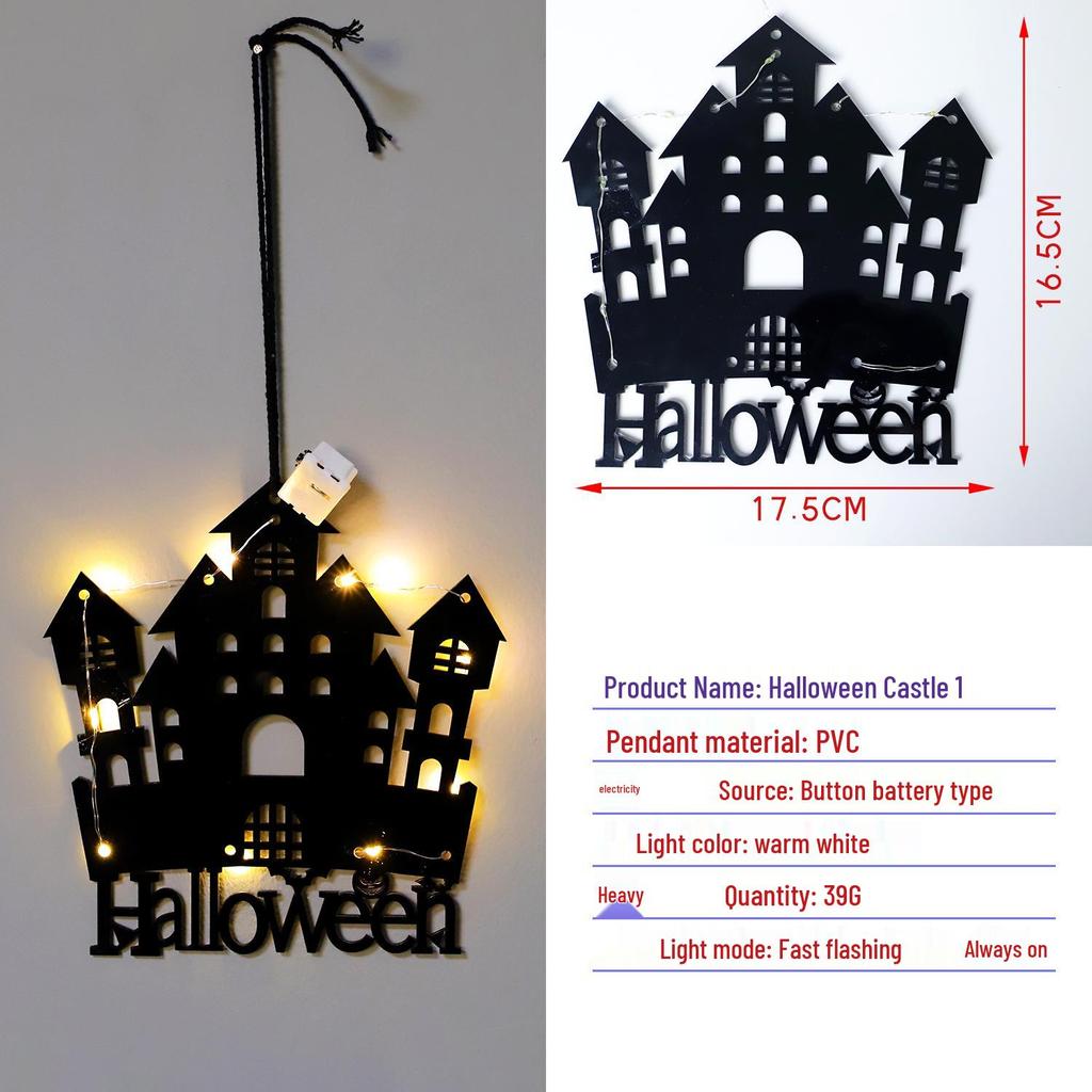 Cross-Border Halloween Ghost Pumpkin LED String Lights - Spooky Festival Decor for Parties