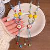 Childlike and Cute Apple Star Pendant Necklace Female Design Sense Long Sweater Chain Neck Match
