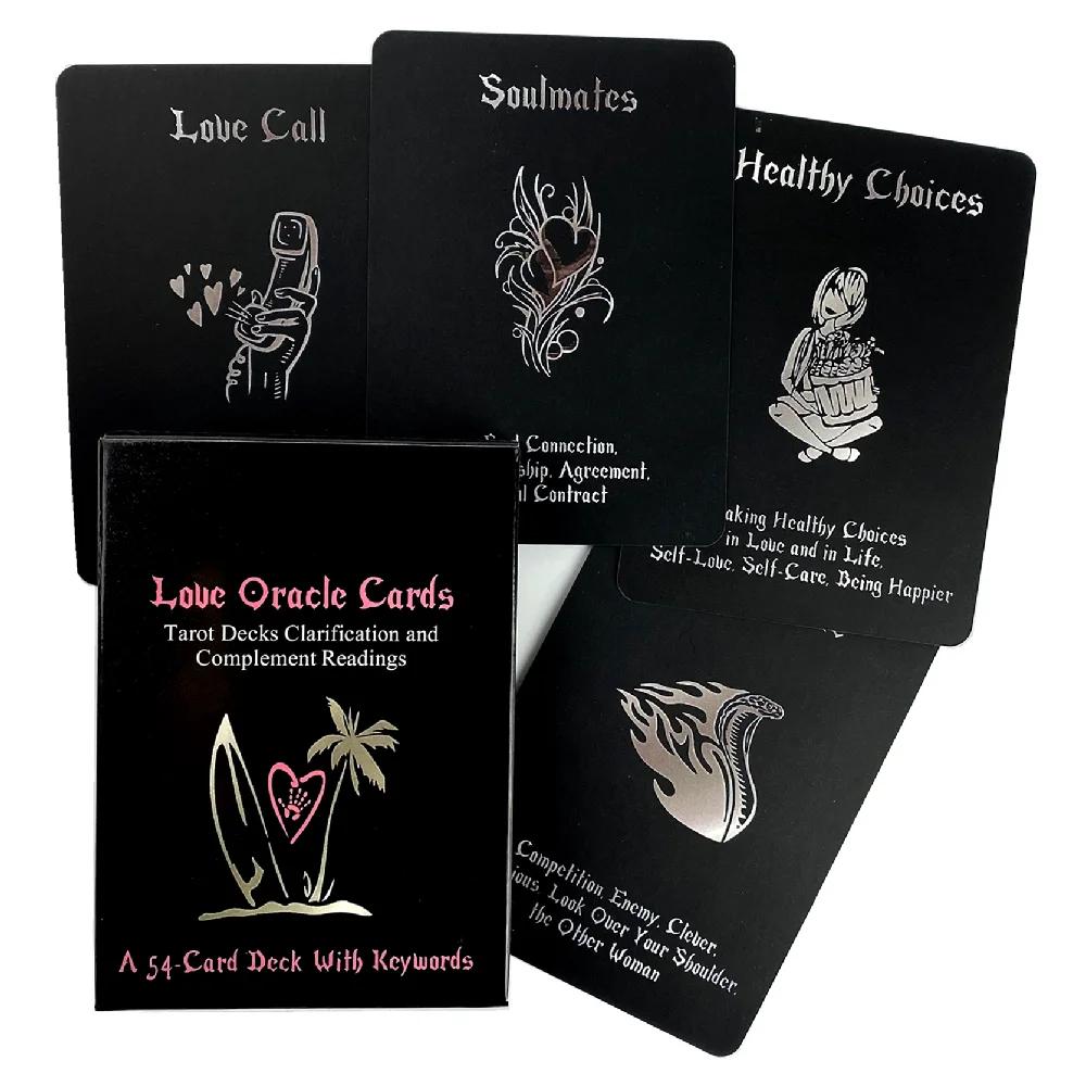 Island Time Love Oracle Cards Black Tarot Card Divination Board Game Party Deck